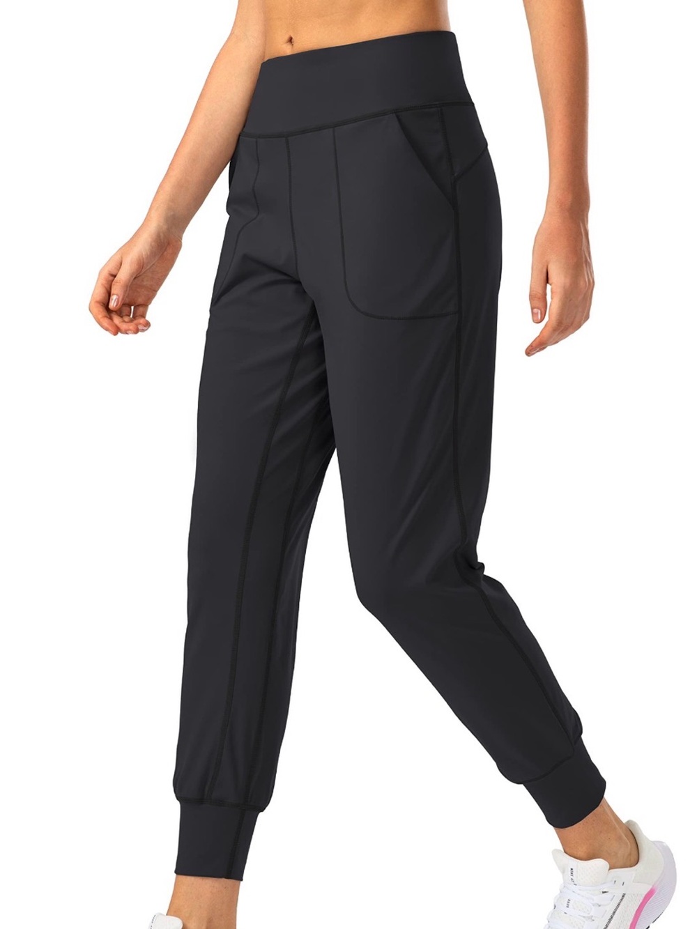 Soothfeel Black High-Waist Active Jogger Pants L